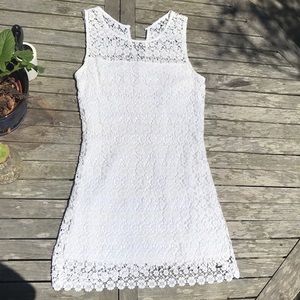Hollister Lace Eyelet Mini Dress